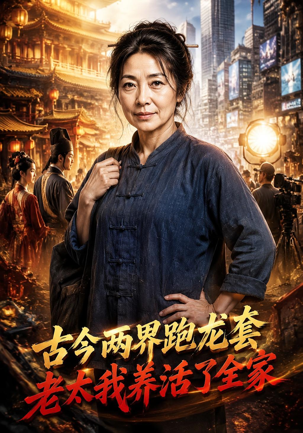 古今兩界跑龍套，老太我養活了全家