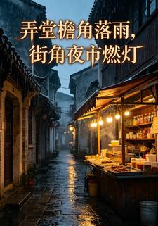 弄堂簷角落雨，街角夜市燃燈