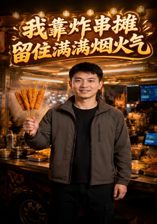 我靠炸串攤留住滿滿煙火氣