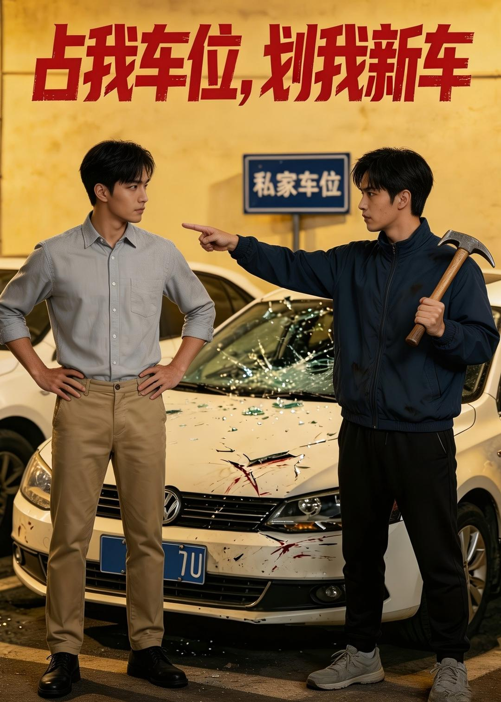 佔我車位，劃我新車