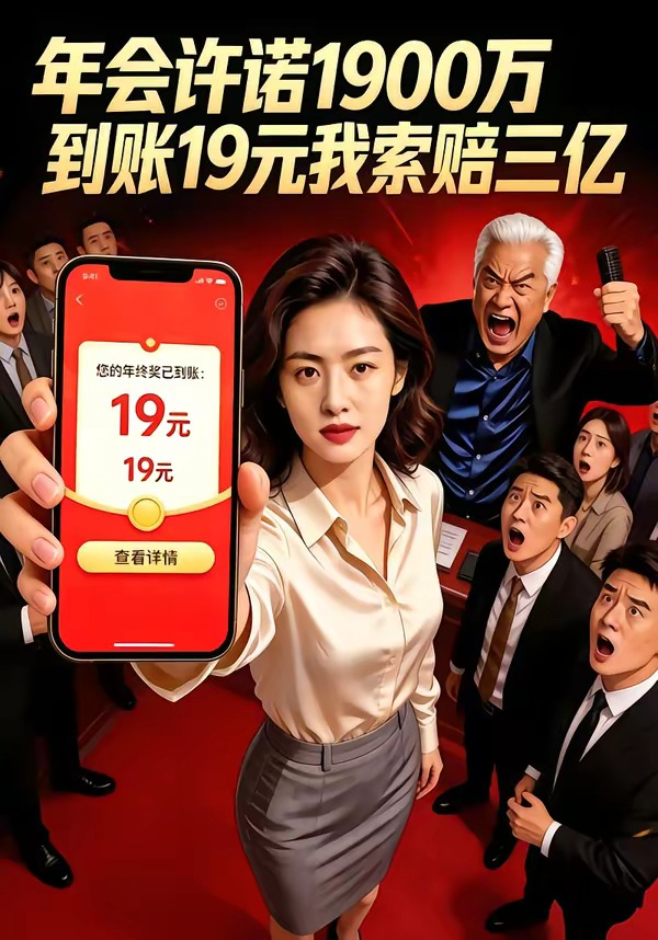 年會許諾1900萬，到賬19元我索賠三億