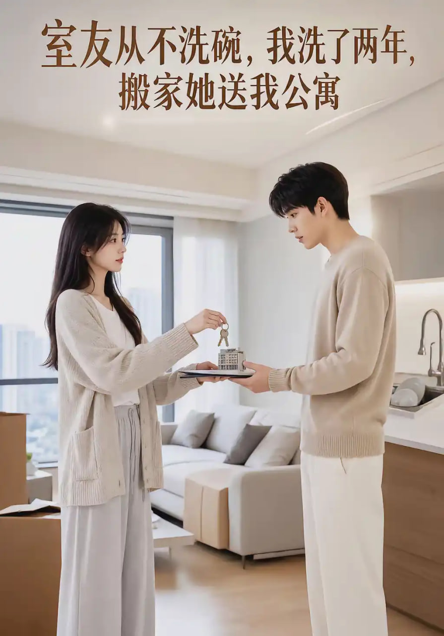 室友從不洗碗，我洗了兩年，搬家她送我公寓