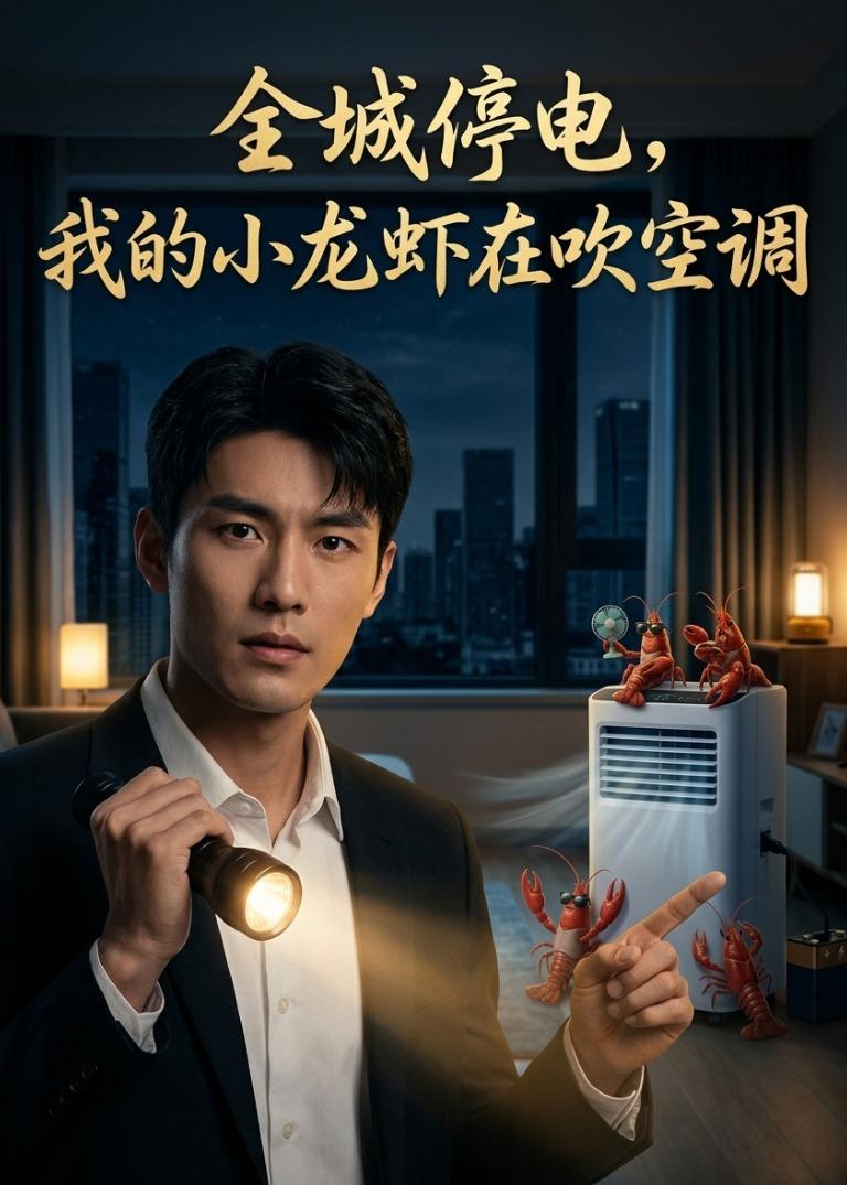 全城停電，我的小龍蝦在吹空調