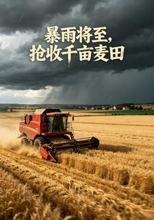 暴雨將至，搶收千畝麥田