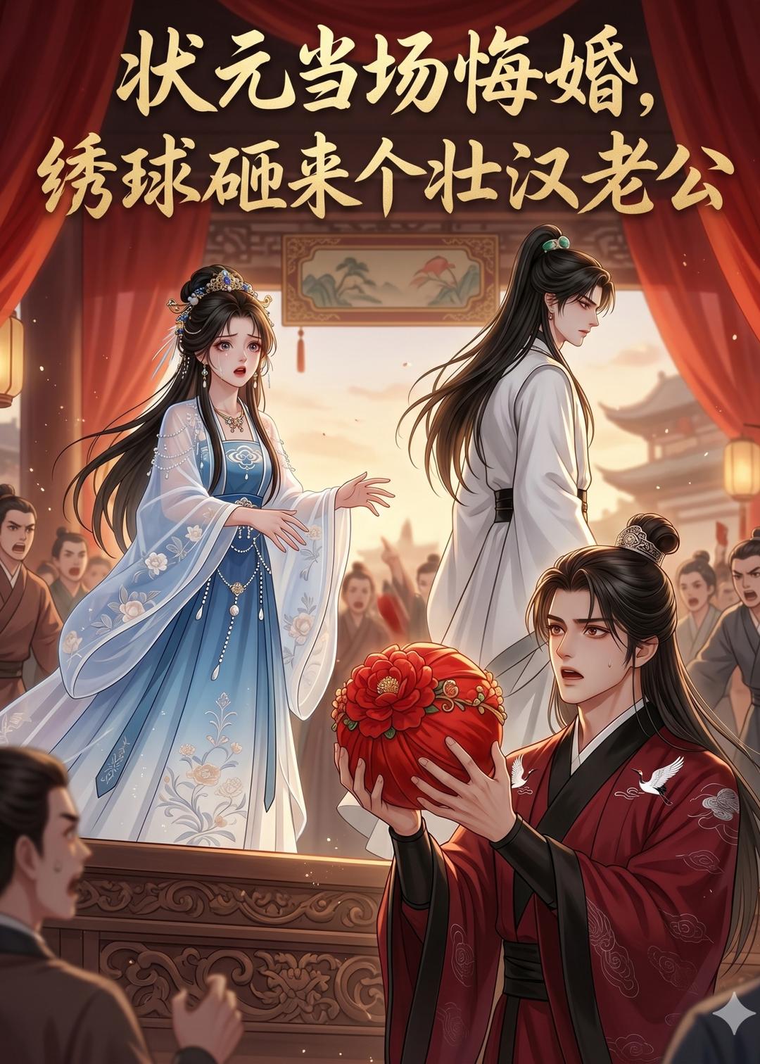 狀元當場悔婚，繡球砸來個壯漢老公