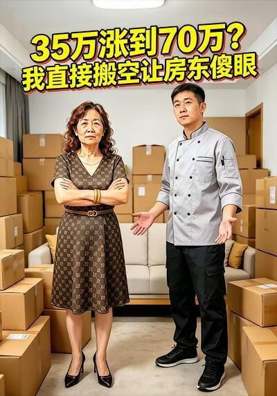 35萬漲到70萬？我直接搬空讓房東傻眼