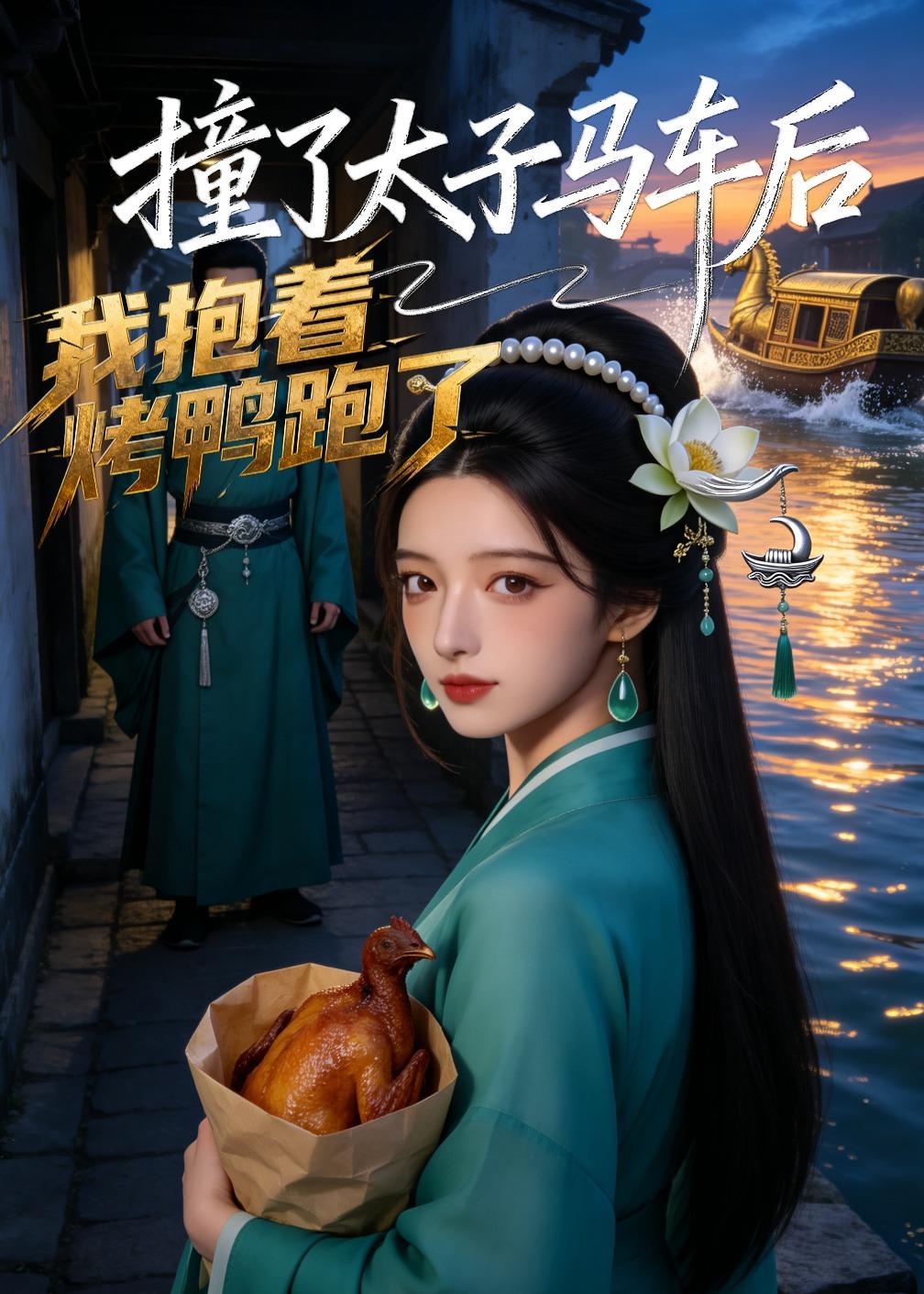 撞了太子馬車後，我抱著烤鴨跑了