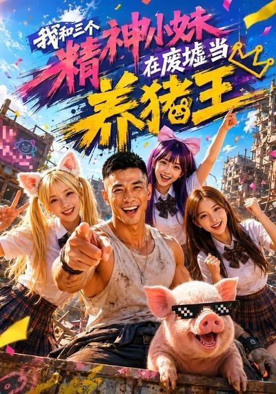 我和三個精神小妹在廢墟當養豬王