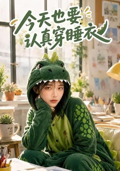 今天也要認真穿睡衣